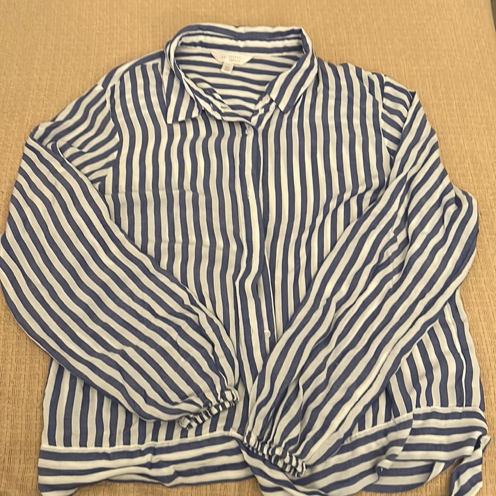 LC Lauren Conrad Stripped Blouse
